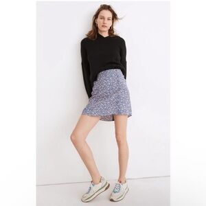 Madewell Porch Side-button Mini Skirt in Summer Vine Skirt Size 12